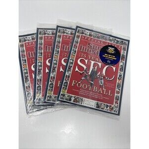 4x SPORTS ILLUSTRATED 75 Years of SEC Football New Unopened Alabama Bear Bryant